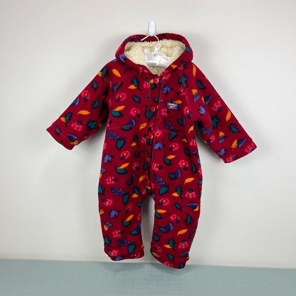 Vintage OshKosh B'gosh Fall Fleece Bunting